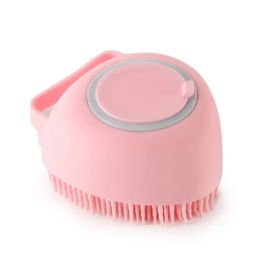 Silicone Pet Bath Brush – Gentle Grooming & Shampoo Massager