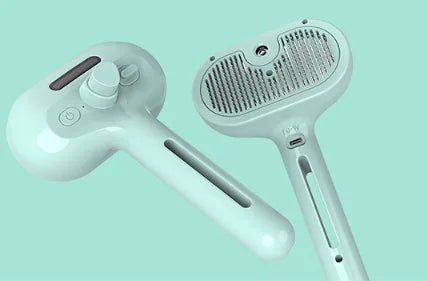 Self-Cleaning Pet Comb with Built-in Mist – Dematting & Deshedding Tool