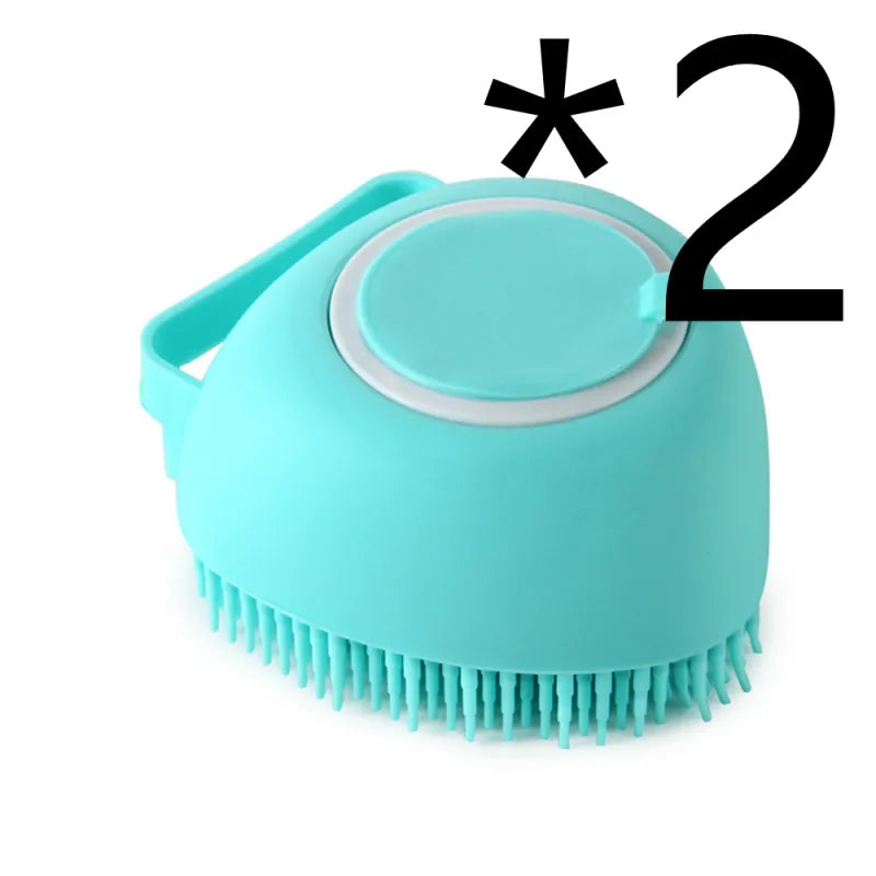 Silicone Pet Bath Brush – Gentle Grooming & Shampoo Massager