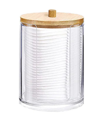 Acrylic Qtip Holder Dispenser for Cotton Swabs & Makeup