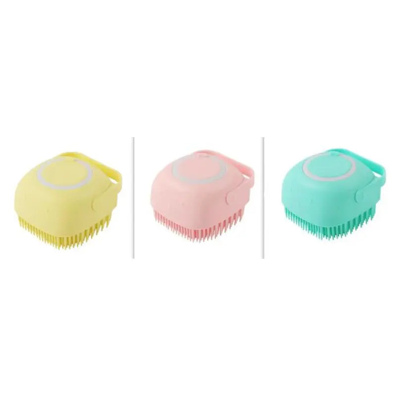 Silicone Pet Bath Brush – Gentle Grooming & Shampoo Massager