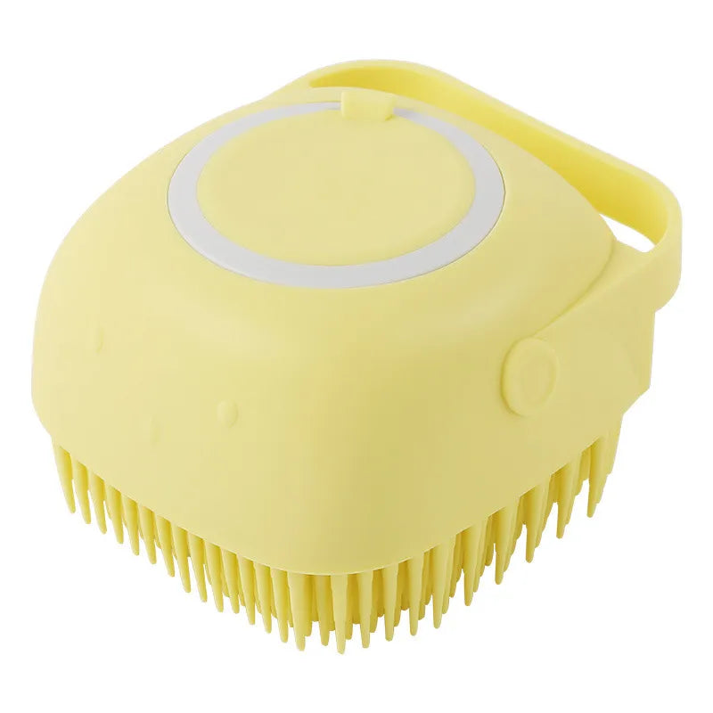 Silicone Pet Bath Brush – Gentle Grooming & Shampoo Massager